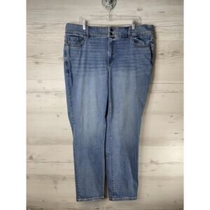 Lane Bryant Jeans Womens 22 Stretch Denim Classic Fit High Rise Straight Leg